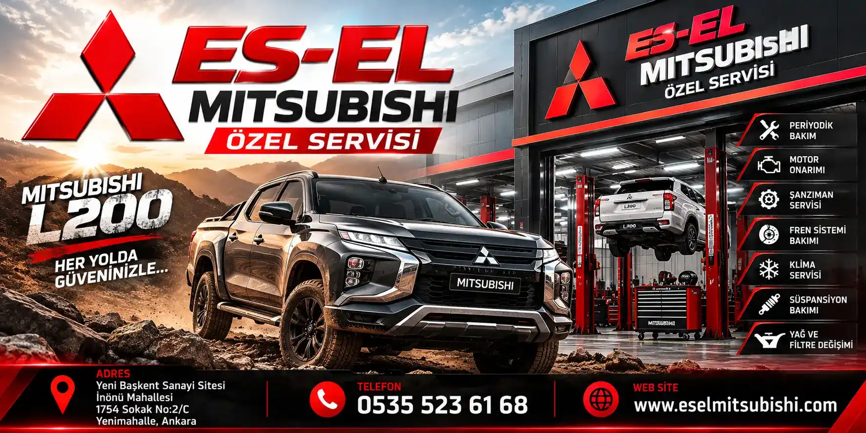 mitsubishi l200 özel servisi ankara